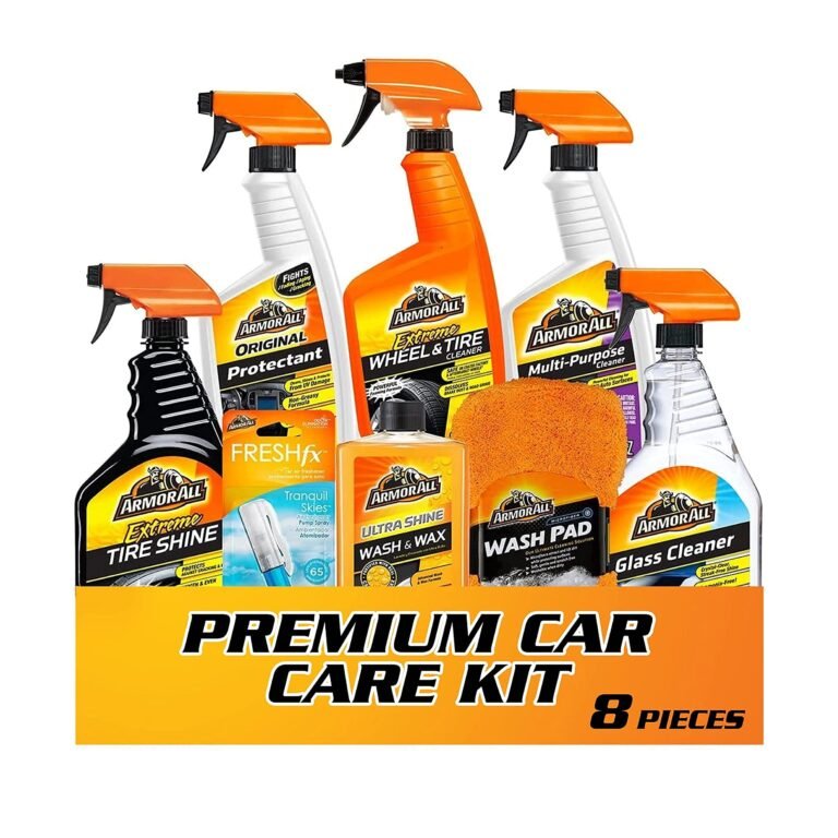 Armor All premium car care kit with eight pieces, including cleaners and wash pad